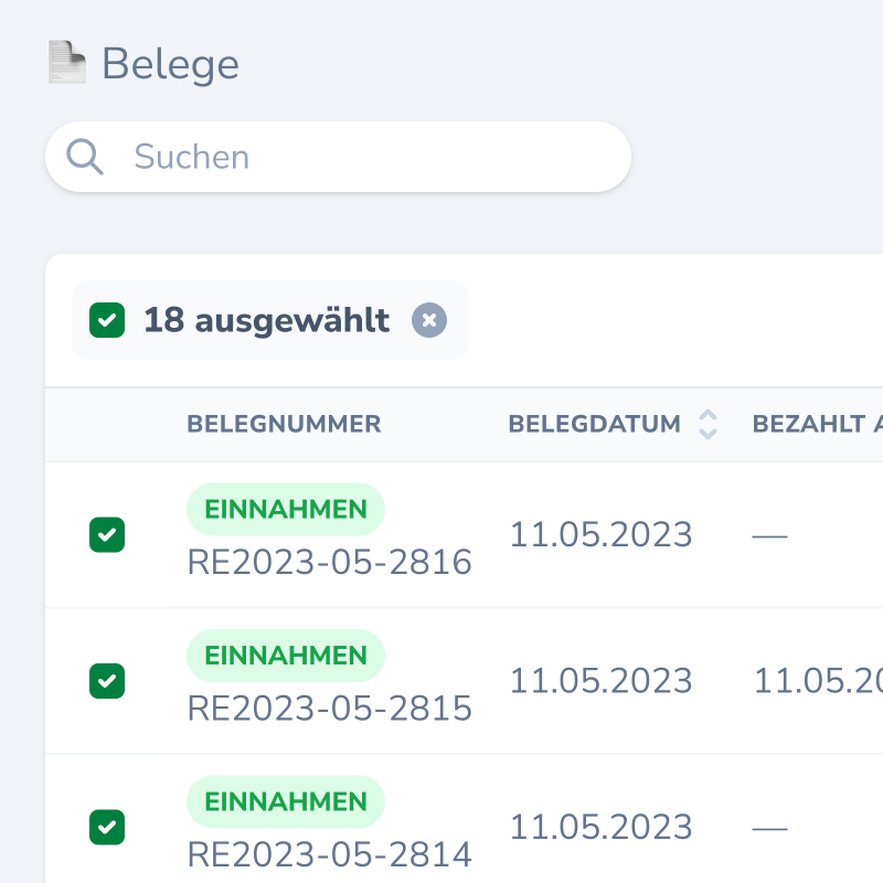 Verbesserungen und Neuerungen bei Belegen und Fahrtkosten
