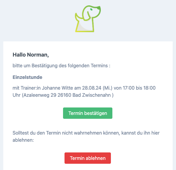 Lass deine Kunden Termine bestätigen und richte eine persönliche Danke-Seite nach Buchungen ein – für klare Kommunikation und ein besseres Kundenerlebnis!
