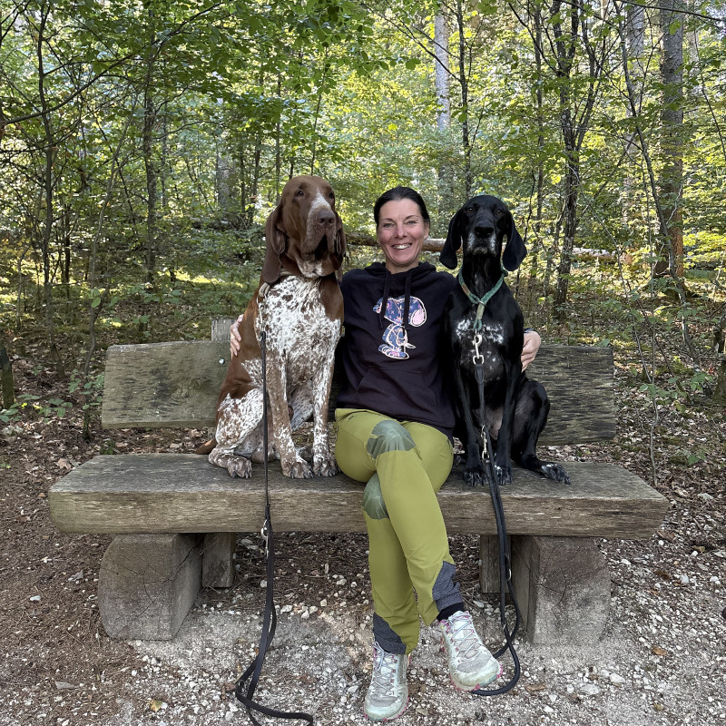 Waldbaden mit Hund