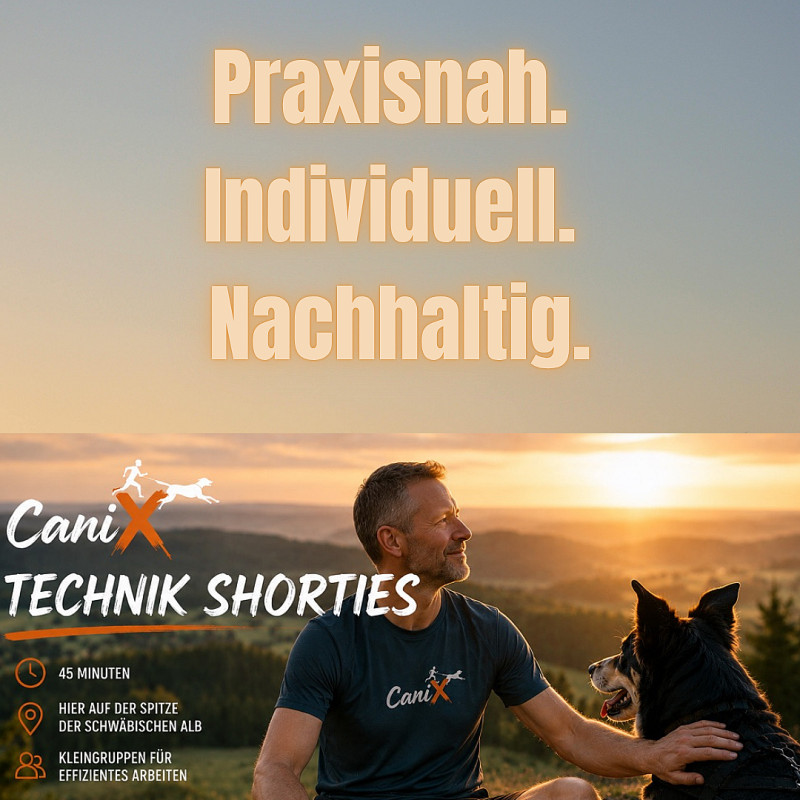 CANIX Technik Shorty - Sportmassage beim Hund
