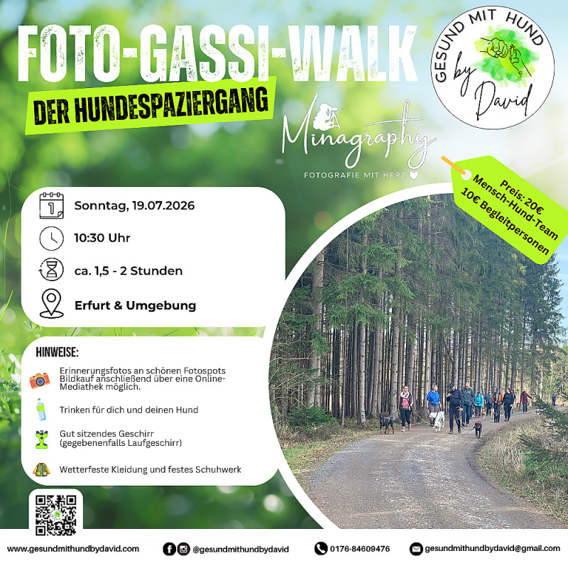 Foto-Gassi-Walk - Der Hundespaziergang mit unvergesslichen Fotoerinnerungen
