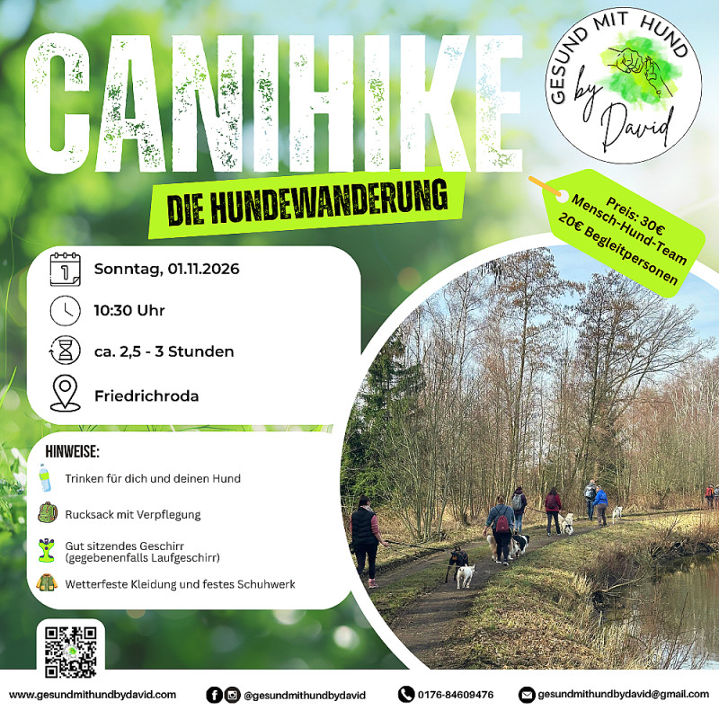 CaniHike - Die Hundewanderung am 01.11.2026
