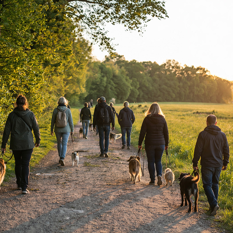 Gruppenspaziergang