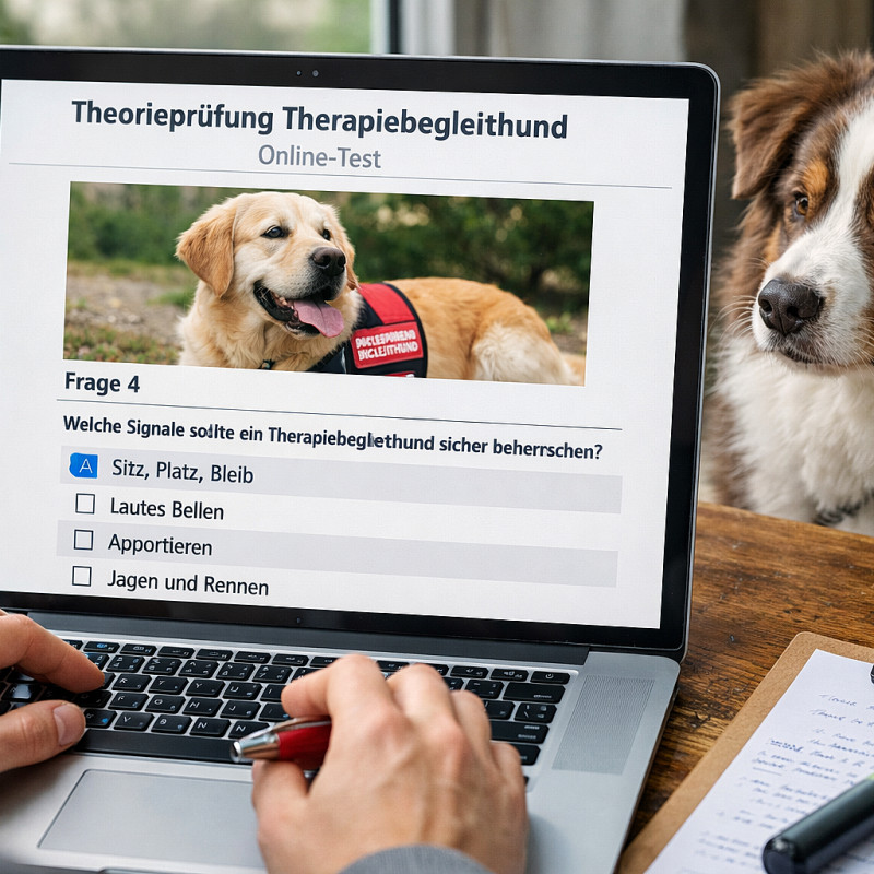 Prüfung Therapiebegleithund Theorie