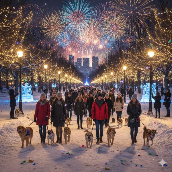 Silvester-Spaziergang mit anschließendem Umtrunk am Hundeplatz