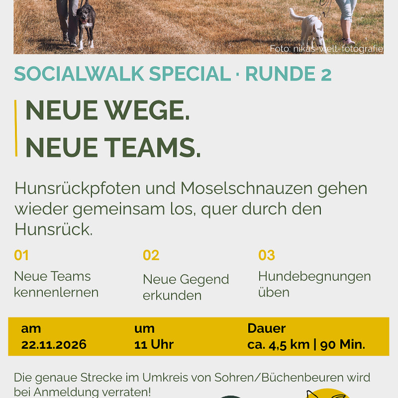 Socialwalk mit der Hundeschule Moselschnauzen