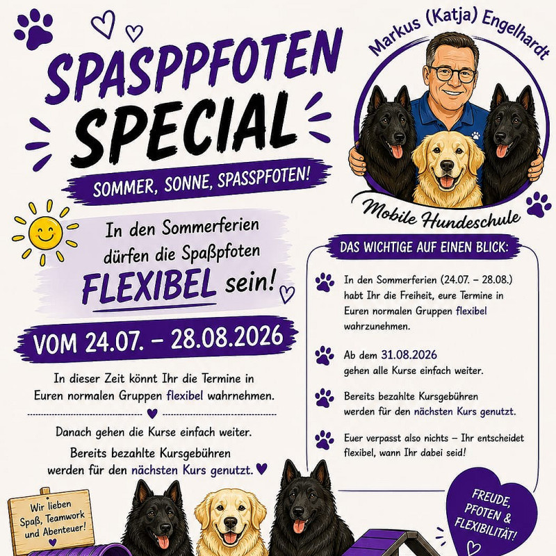 Spaßpfoten- Sommer-Special Gruppe 2