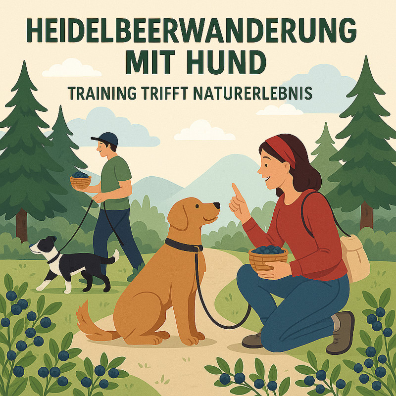 Heidelbeerwanderung mit Hund – Training & Naschvergnügen (Holledau Nord)