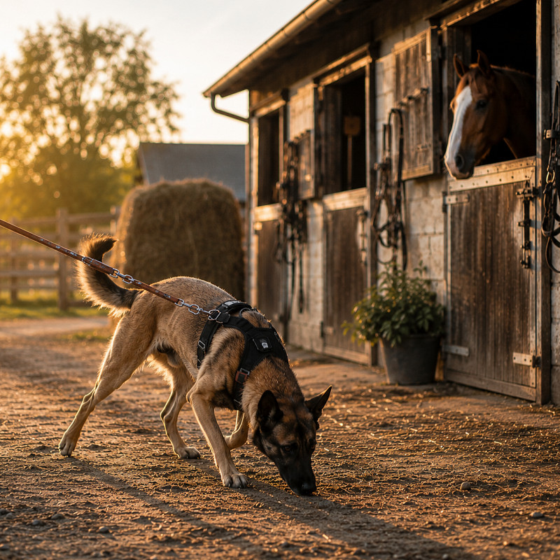 Mantrailing-Event auf dem Pferdehof