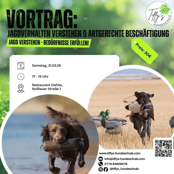 Vortrag: Jagdverhalten verstehen & artgerechte Beschäftigung