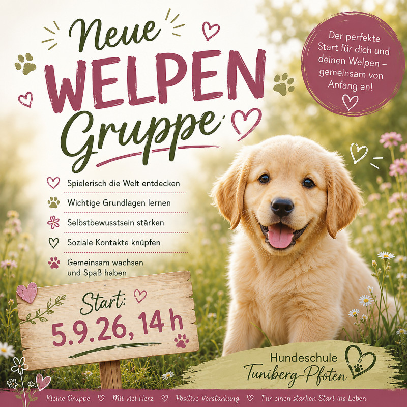 Welpengruppe ab 5.9.26
