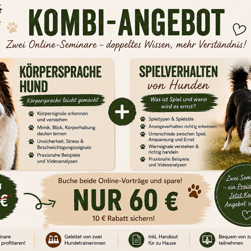 Kombi Online Seminare Körpersprache/Spielverhalten